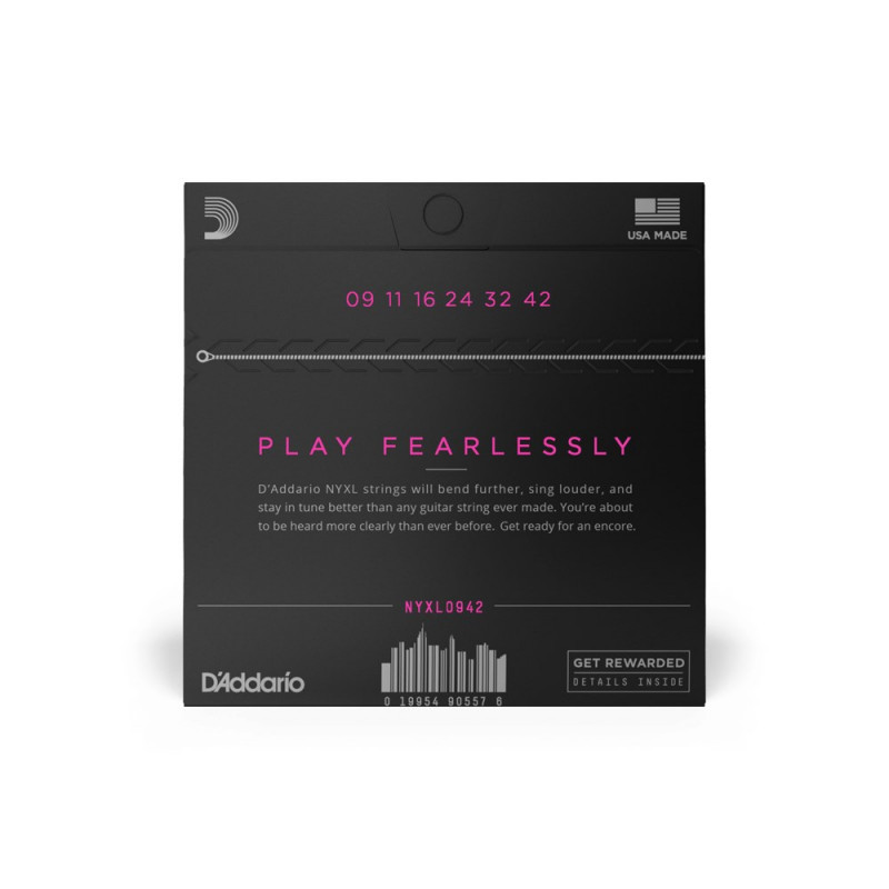 Daddario D'Addario NYXL0942 struny do gitary elektrycznej, 09–42