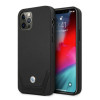 BMW BMHCP12LRSWPK Perforate skórzane etui typu hardcase do Apple iPhone 12 Pro Max, czarne
