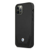 BMW BMHCP12LRSWPK Perforate skórzane etui typu hardcase do Apple iPhone 12 Pro Max, czarne