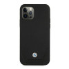 BMW BMHCP12LRSWPK Perforate skórzane etui typu hardcase do Apple iPhone 12 Pro Max, czarne