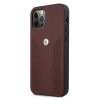BMW BMHCP12MRSPPR Curve Perforate skórzane etui typu hardcase do Apple iPhone 12 / 12 Pro, czerwone