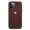 BMW BMHCP12MRSPPR Curve Perforate skórzane etui typu hardcase do Apple iPhone 12 / 12 Pro, czerwone