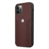 BMW BMHCP12LRSPPR Curve Perforate skórzane etui typu hardcase do Apple iPhone 12 Pro Max, czerwone