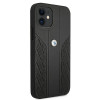 BMW BMHCP12SRSPPK Curve Perforate skórzane etui typu hardcase do Apple iPhone 12 mini, czarne