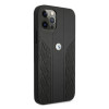 BMW BMHCP12MRSPPK Curve Perforate skórzane etui typu hardcase do Apple iPhone 12 / 12 Pro, czarne