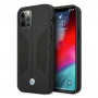 BMW BMHCP12MRSCSK Perforate Sides skórzane etui typu hardcase do Apple iPhone 12 / 12 Pro, czarne