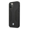 BMW BMHCP12MRSCSK Perforate Sides skórzane etui typu hardcase do Apple iPhone 12 / 12 Pro, czarne