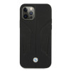 BMW BMHCP12MRSCSK Perforate Sides skórzane etui typu hardcase do Apple iPhone 12 / 12 Pro, czarne
