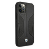 BMW BMHCP12MRSCSK Perforate Sides skórzane etui typu hardcase do Apple iPhone 12 / 12 Pro, czarne