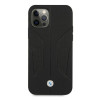 BMW BMHCP12LRSCSK Perforate Sides skórzane etui typu hardcase do Apple iPhone 12 Pro Max, czarne