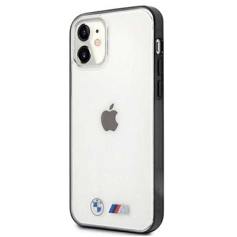 BMW BMHCP12SMBTOK Sandblast sztywne etui do Apple iPhone 12 mini, przezroczyste