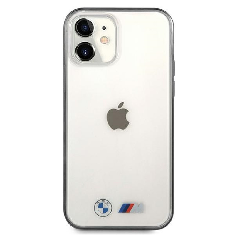 BMW BMHCP12SMBTOK Sandblast sztywne etui do Apple iPhone 12 mini, przezroczyste