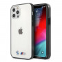 BMW BMHCP12LMBTOK Sandblast sztywne etui do Apple iPhone 12 Pro Max, przezroczyste