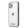 BMW BMHCP12LMBTOK Sandblast sztywne etui do Apple iPhone 12 Pro Max, przezroczyste