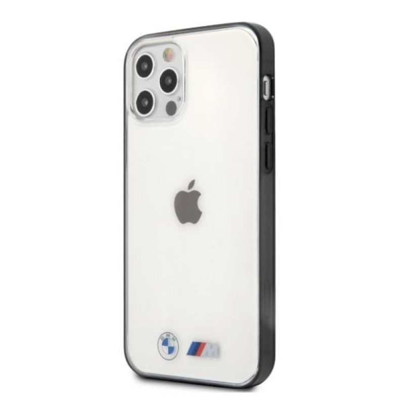 BMW BMHCP12LMBTOK Sandblast sztywne etui do Apple iPhone 12 Pro Max, przezroczyste