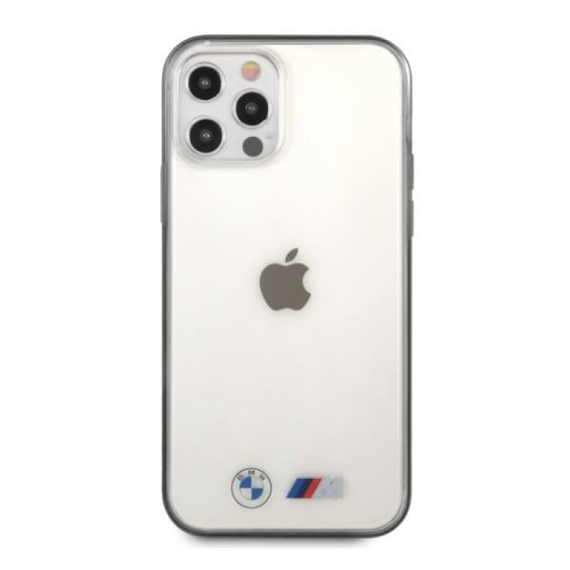BMW BMHCP12LMBTOK Sandblast sztywne etui do Apple iPhone 12 Pro Max, przezroczyste