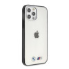 BMW BMHCP12LMBTOK Sandblast sztywne etui do Apple iPhone 12 Pro Max, przezroczyste