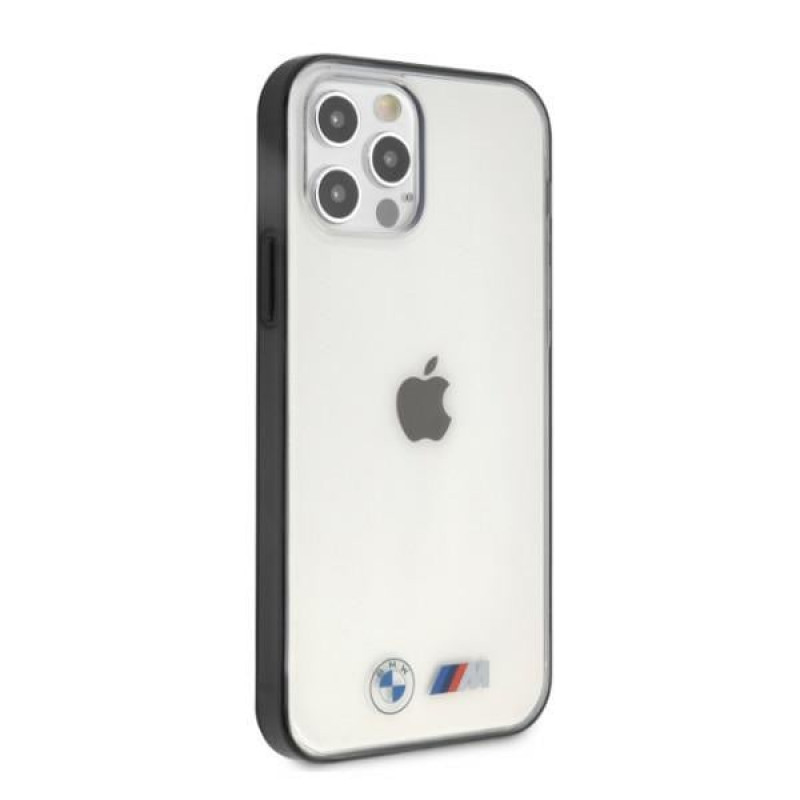BMW BMHCP12LMBTOK Sandblast sztywne etui do Apple iPhone 12 Pro Max, przezroczyste