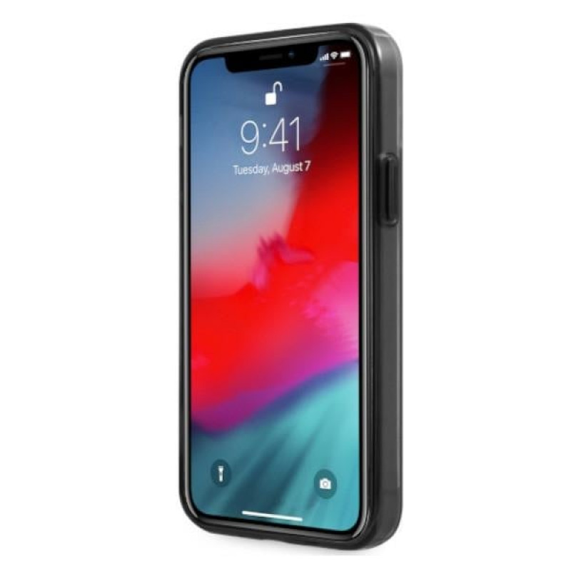BMW BMHCP12LMBTOK Sandblast sztywne etui do Apple iPhone 12 Pro Max, przezroczyste