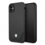 BMW BMHCN61RSWPK Leather Perforate sztywne etui do Apple iPhone 11, czarne