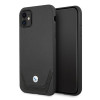 BMW BMHCN61RSWPK Leather Perforate sztywne etui do Apple iPhone 11, czarne
