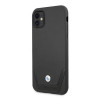 BMW BMHCN61RSWPK Leather Perforate sztywne etui do Apple iPhone 11, czarne