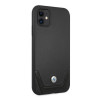 BMW BMHCN61RSWPK Leather Perforate sztywne etui do Apple iPhone 11, czarne
