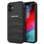 Mercedes-AMG AMHCP12SGSEBK Leather Debossed Lines sztywne etui do Apple iPhone 12 mini, czarne