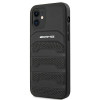 Mercedes-AMG AMHCP12SGSEBK Leather Debossed Lines sztywne etui do Apple iPhone 12 mini, czarne