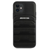 Mercedes-AMG AMHCP12SGSEBK Leather Debossed Lines sztywne etui do Apple iPhone 12 mini, czarne