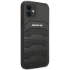 Mercedes-AMG AMHCP12SGSEBK Leather Debossed Lines sztywne etui do Apple iPhone 12 mini, czarne