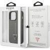 Guess GUHCP13LPSATLG etui hardcase do Apple iPhone 13 Pro, Saffiano Triangle Logo, srebrne