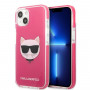 Karl Lagerfeld KLHCP13STPECPI etui hardcase do Apple iPhone 13 mini 5,4″, Choupette Head, fuksja