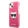 Karl Lagerfeld KLHCP13STPECPI etui hardcase do Apple iPhone 13 mini 5,4″, Choupette Head, fuksja