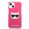 Karl Lagerfeld KLHCP13STPECPI etui hardcase do Apple iPhone 13 mini 5,4″, Choupette Head, fuksja