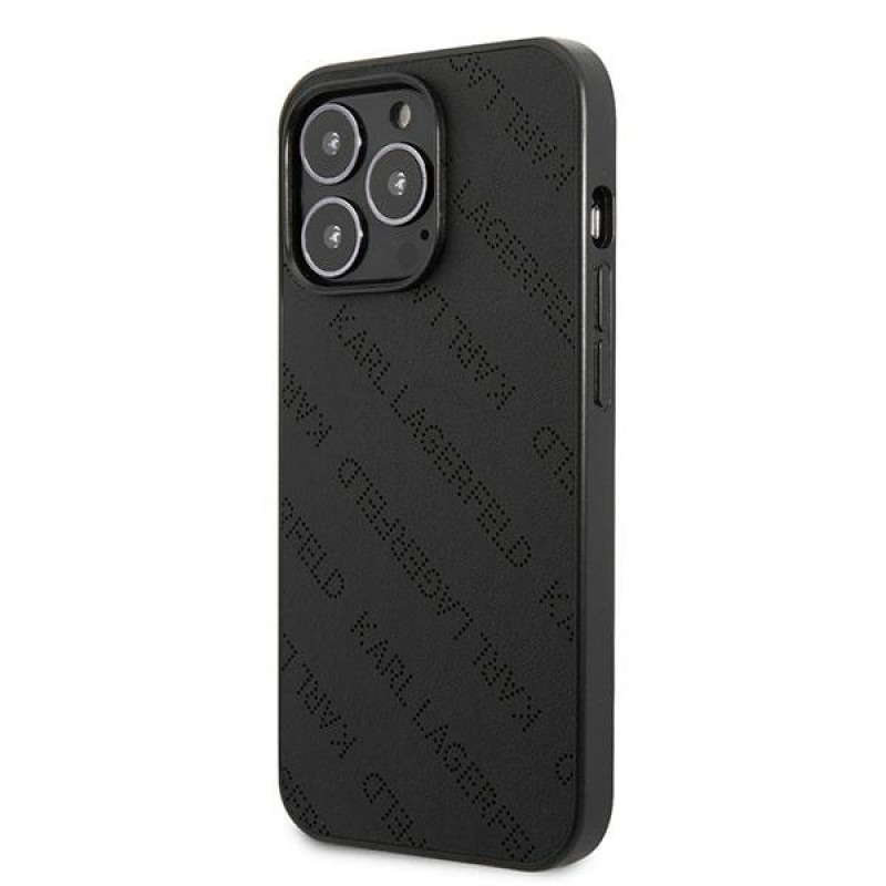 Karl Lagerfeld KLHCP13LPTLK etui hardcase do Apple iPhone 13 Pro, Perforated Allover, czarne