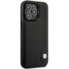 BMW BMHCP14L22RBDK Leather Blue Dots twarde etui do iPhone 14 Pro 6,1", czarne