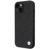 BMW BMHCP14S22RQDK Leather Quilted twarde etui do iPhone 14 6,1", czarne