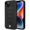 BMW BMHCP14S22RPSK etui do iPhone 14, czarne, Leather Seats Pattern