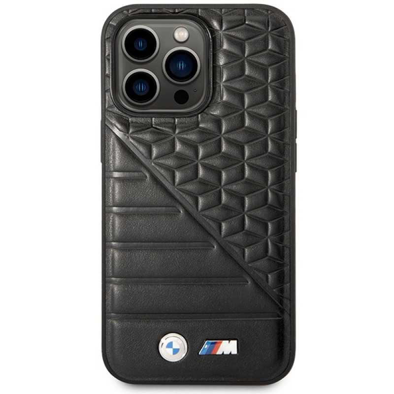 BMW BMHCP14L22PMGK etui do iPhone 14 Pro, czarne, Bi Pattern