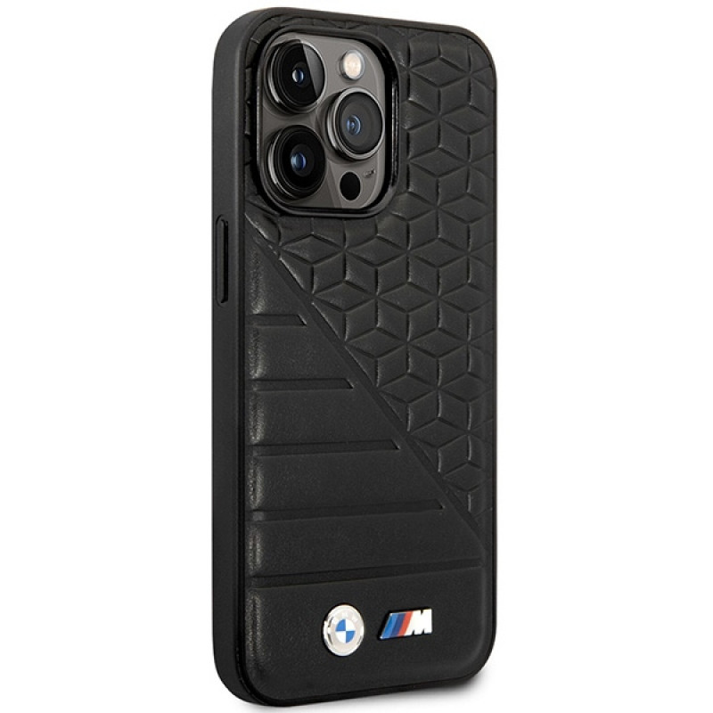 BMW BMHCP14L22PMGK etui do iPhone 14 Pro, czarne, Bi Pattern