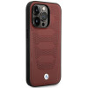 BMW BMHMP14L22RPSR Leather Seats Pattern MagSafe etui do Apple iPhone 14 Pro 6,1″, bordowe