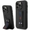 BMW BMHCP14L22GSLK Grip Stand Hot Stamp sztywne etui do Apple iPhone 14 Pro, czarne