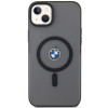 BMW BMHMP14MDSLK Signature MagSafe sztywne etui do Apple iPhone 14 Plus / 15 Plus, czarne