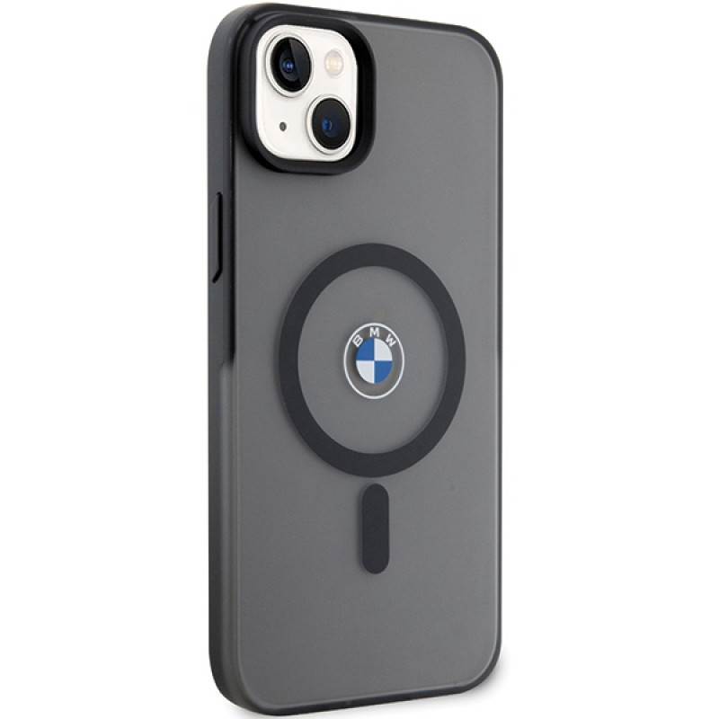 BMW BMHMP14MDSLK Signature MagSafe sztywne etui do Apple iPhone 14 Plus / 15 Plus, czarne