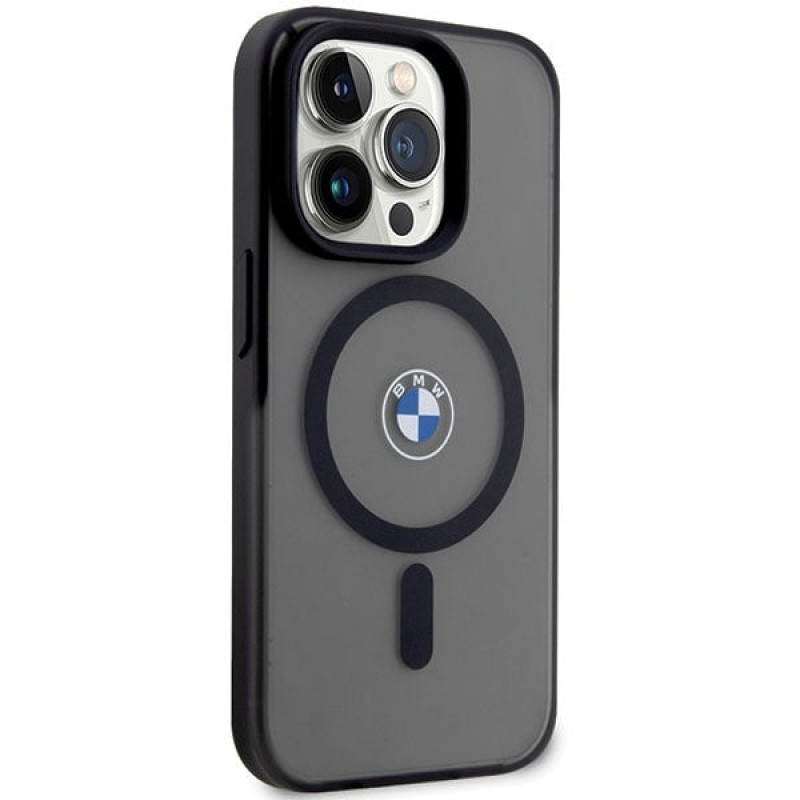 BMW BMHMP14LDSLK Signature MagSafe sztywne etui do Apple iPhone 14 Pro, czarne