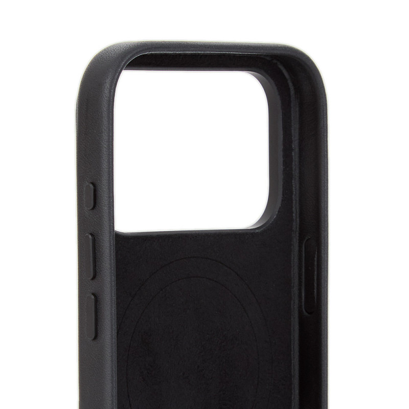 Mujjo Troubadour skórzane etui do Apple iPhone 18 Pro / 17 Pro, MagSafe, czarne