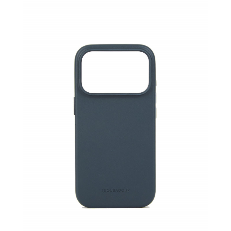 Mujjo Troubadour skórzane etui do Apple iPhone 18 Pro / 17 Pro, MagSafe, bazaltowe