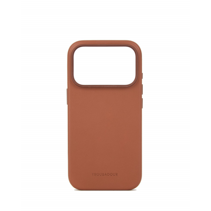 Mujjo Troubadour skórzane etui do Apple iPhone 18 Pro / 17 Pro, MagSafe, jasnobrązowe