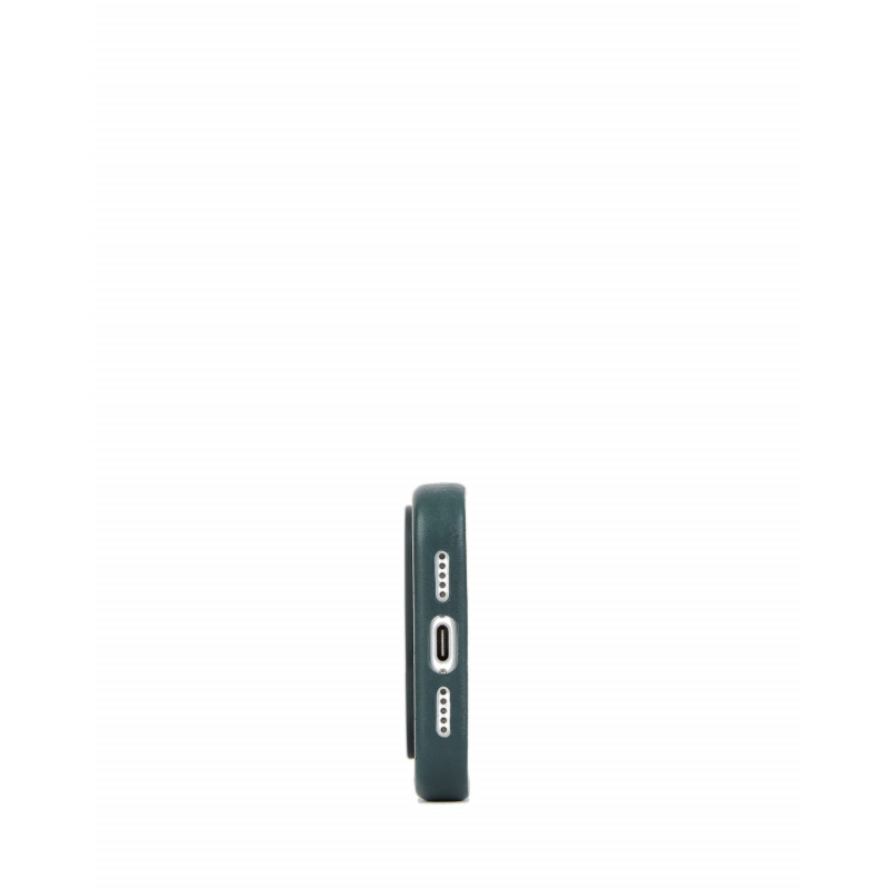 Mujjo Troubadour skórzane etui do Apple iPhone 18 Pro / 17 Pro, MagSafe, obsydianowozielone
